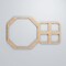Ekena Millwork Small Johnston Decorative Fretwork Wood Wall Panels, Alder, 19 1/8"W x 11 3/8"H x 3/8"T WALW12X12X0375JHNAL - alternate 3